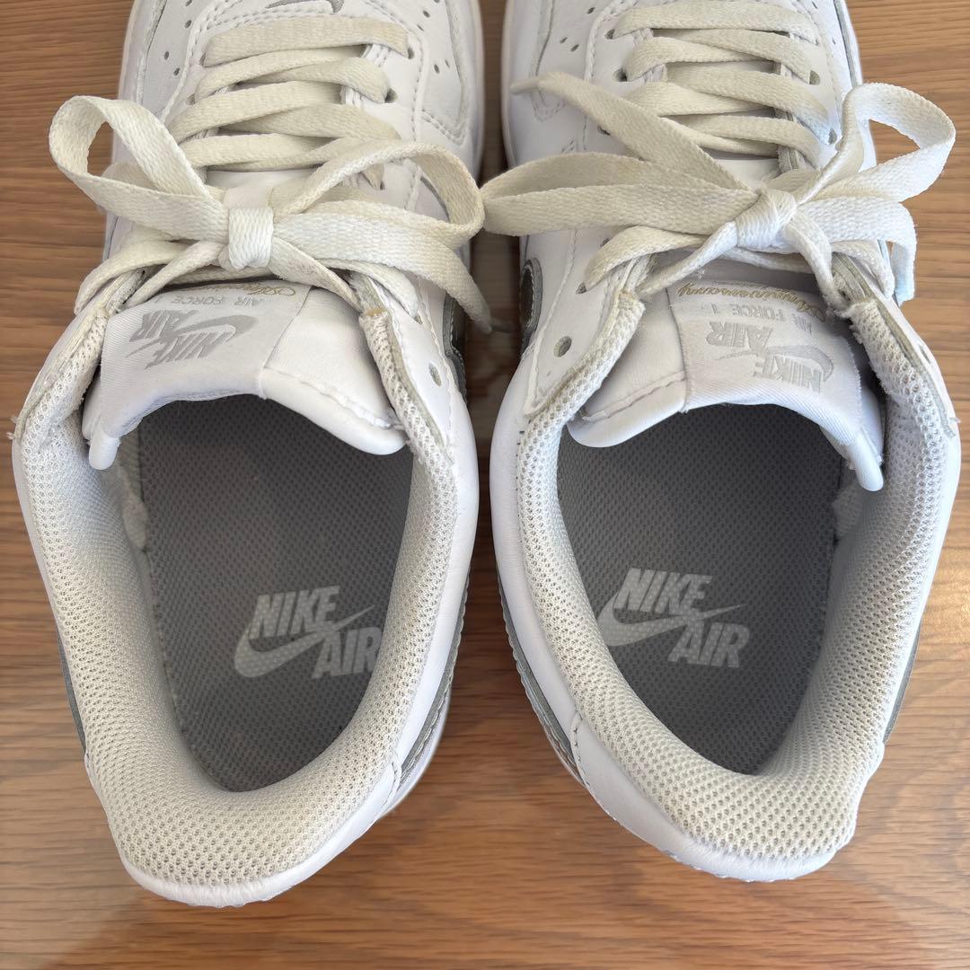 NIKE AIR FORCE 1 LOW RETRO 白×銀 26.0cm