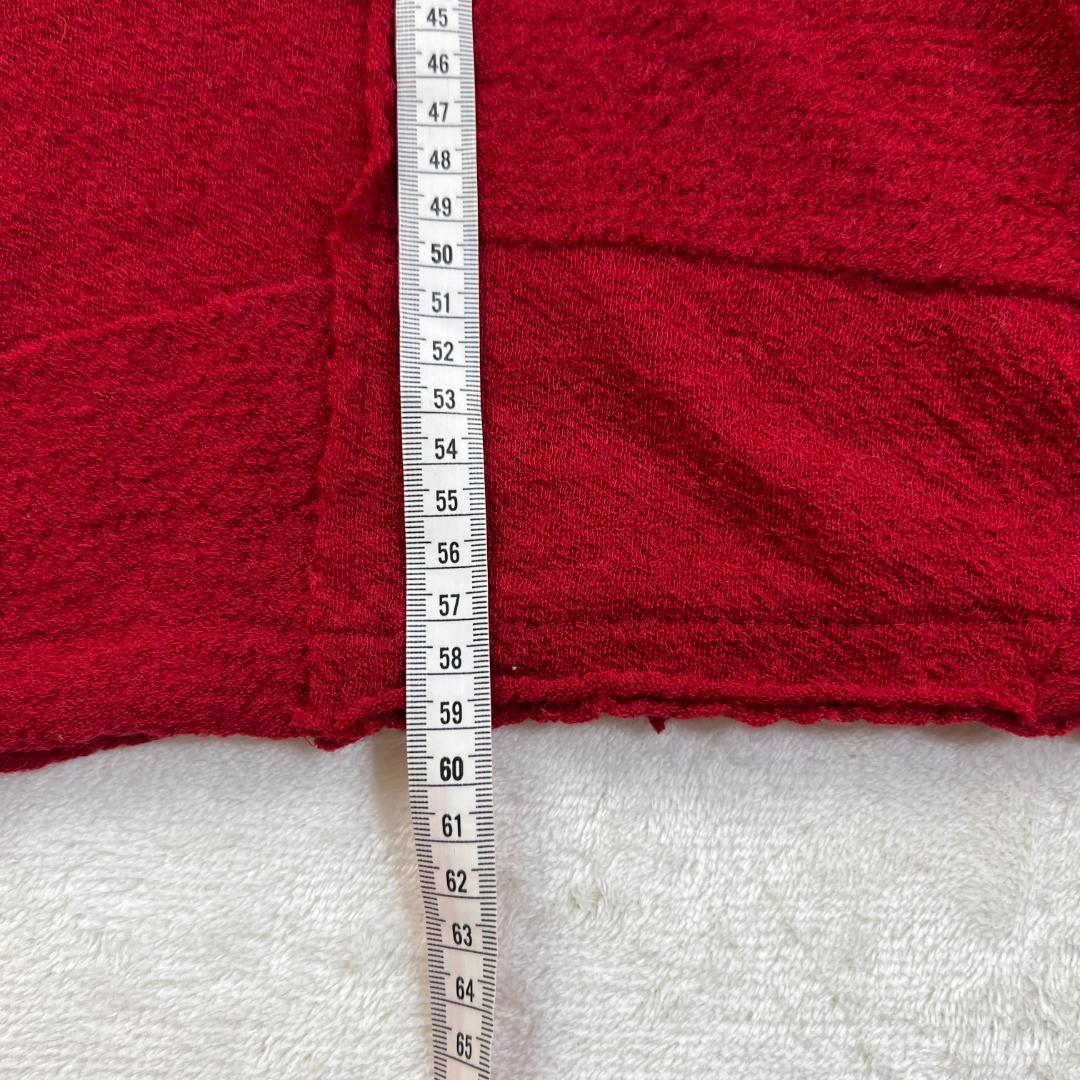 芽風 mefu センソユニコ 変形パッチワークニット アシンメトリープル