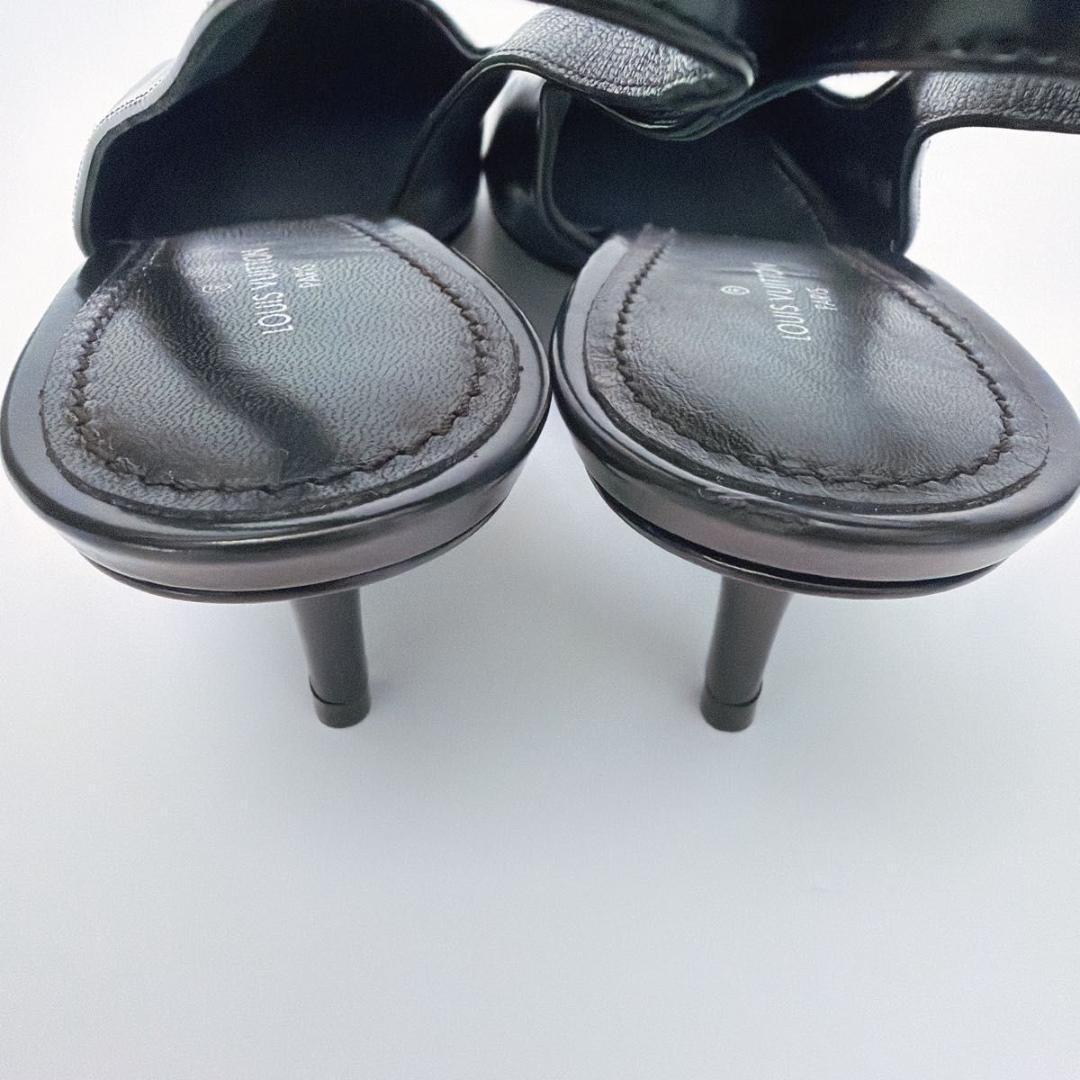 ルイヴィトン パンプス 22〜22.5cm ブラック パテントレザー ハイヒール