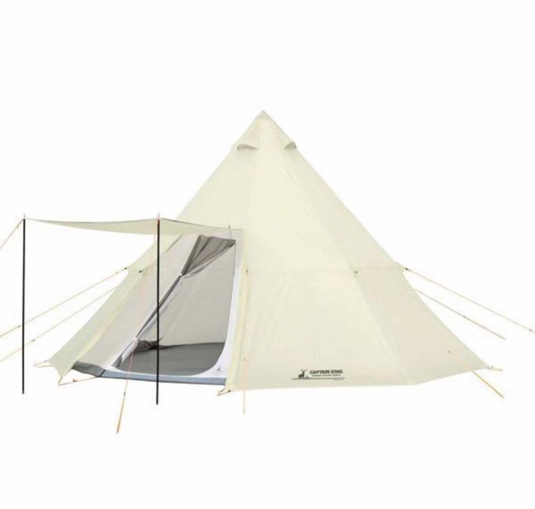 キャプテンスタッグ CSクラシック ワンポールテントUA-35 CSクラシックス ワンポールテント オクタゴン460UV - アウトドア