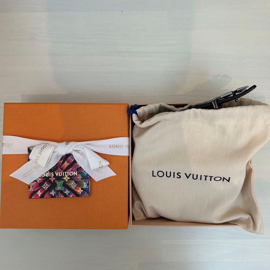 正規品 レシート付 ルイヴィトン LVイニシャル ベルト ブラック 80/32