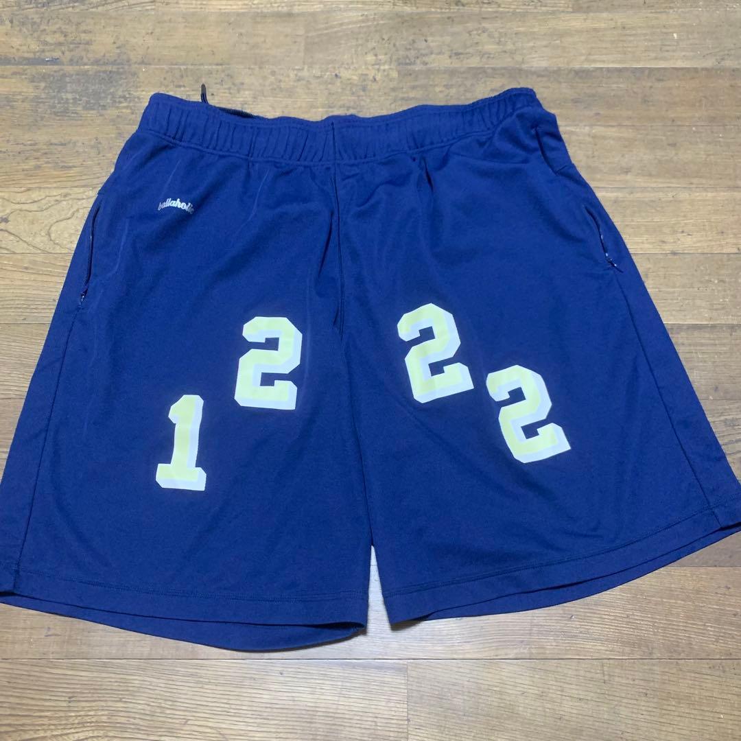 ボーラホリックballaholicハーフパンツ3XLネイビー Ballaholic Basic Zip Shorts (navy/white) ボーラホリック ウェア