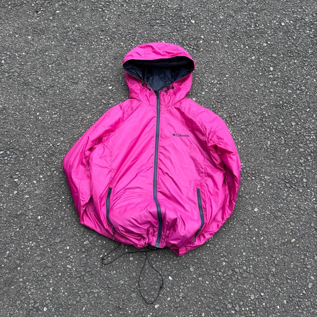 コロンビア hooded puffer jacket pink テック city コロンビア hooded puffer jacket ブルー テック city - メルカリ