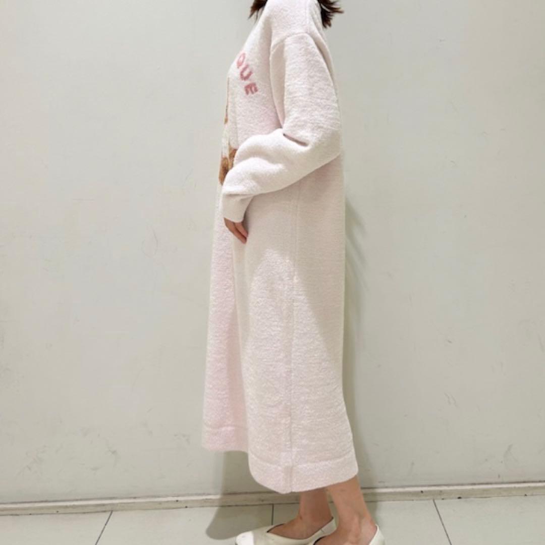 ☆ジェラートピケ グッドナイトベア ジャガードワンピース ピンク くま