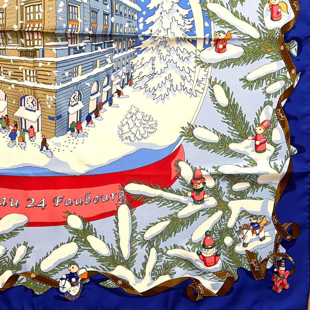 極希少 美品 エルメス シルクスカーフ カレ フォーブル24番地の