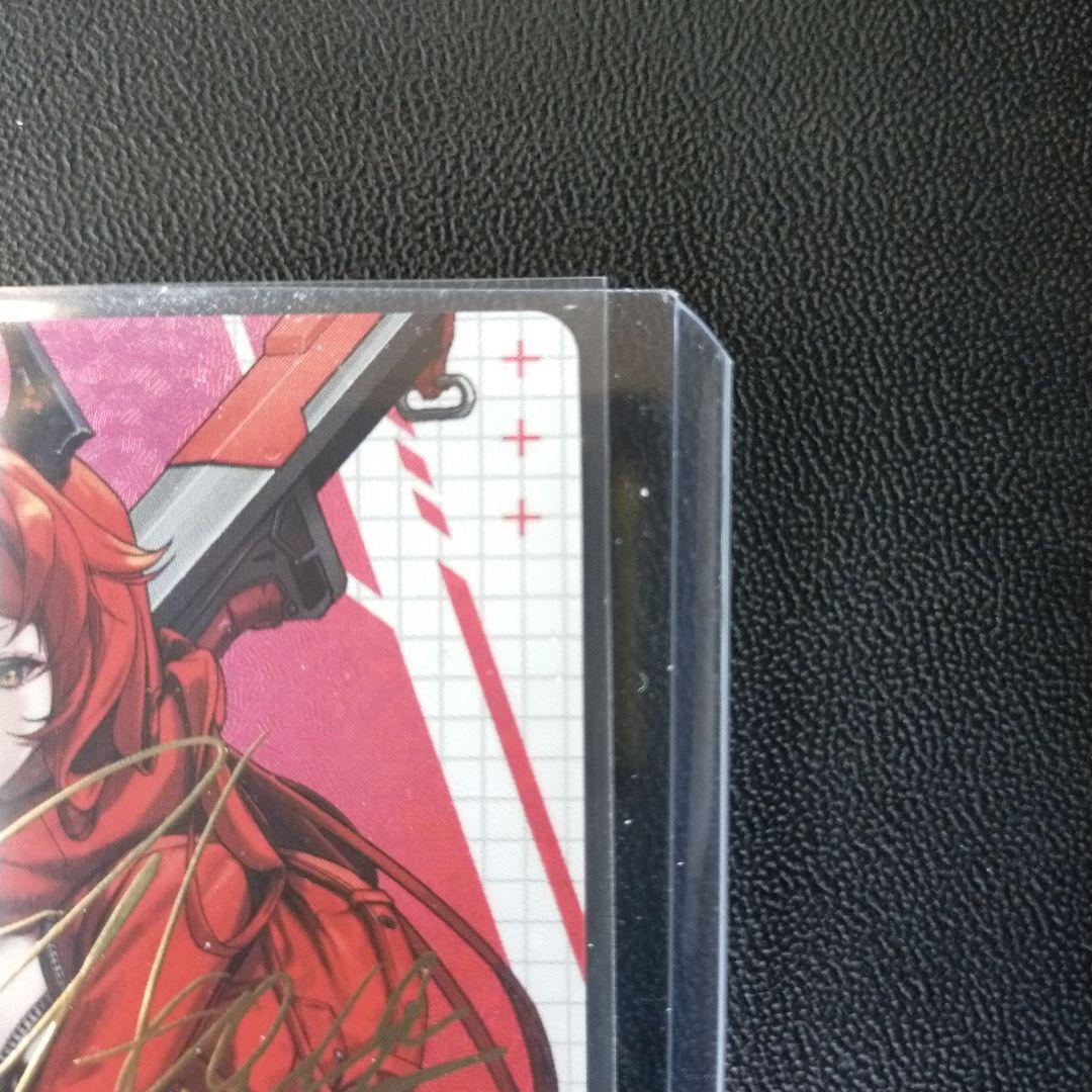 ト*ト様 NIKKE DUEL ENCOUNTER レッドフード 箔押しサインカ - メルカリ