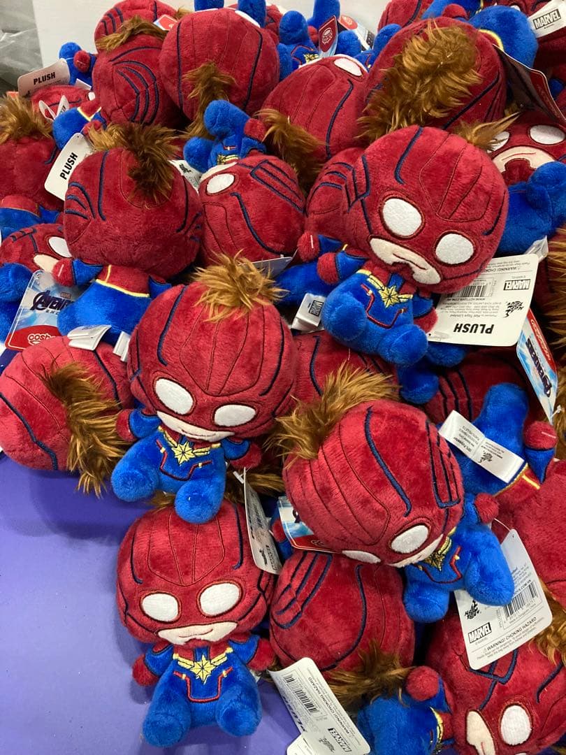 J)新品 マーベル コスベイビー ぬいぐるみ キャプテンマーベル 計82個