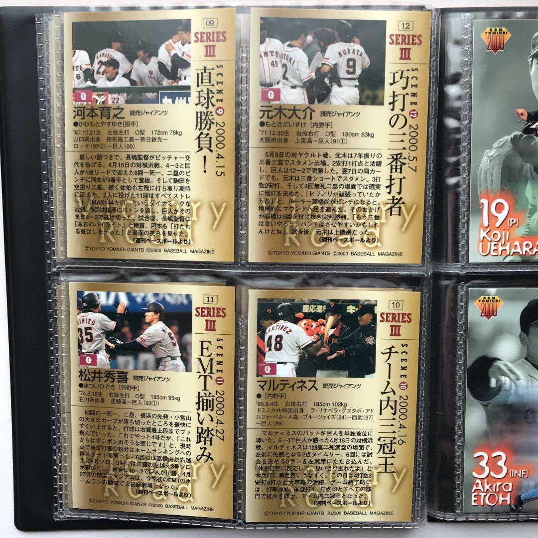 プロ野球カードBBM ２０００　読売ジャイアンツ