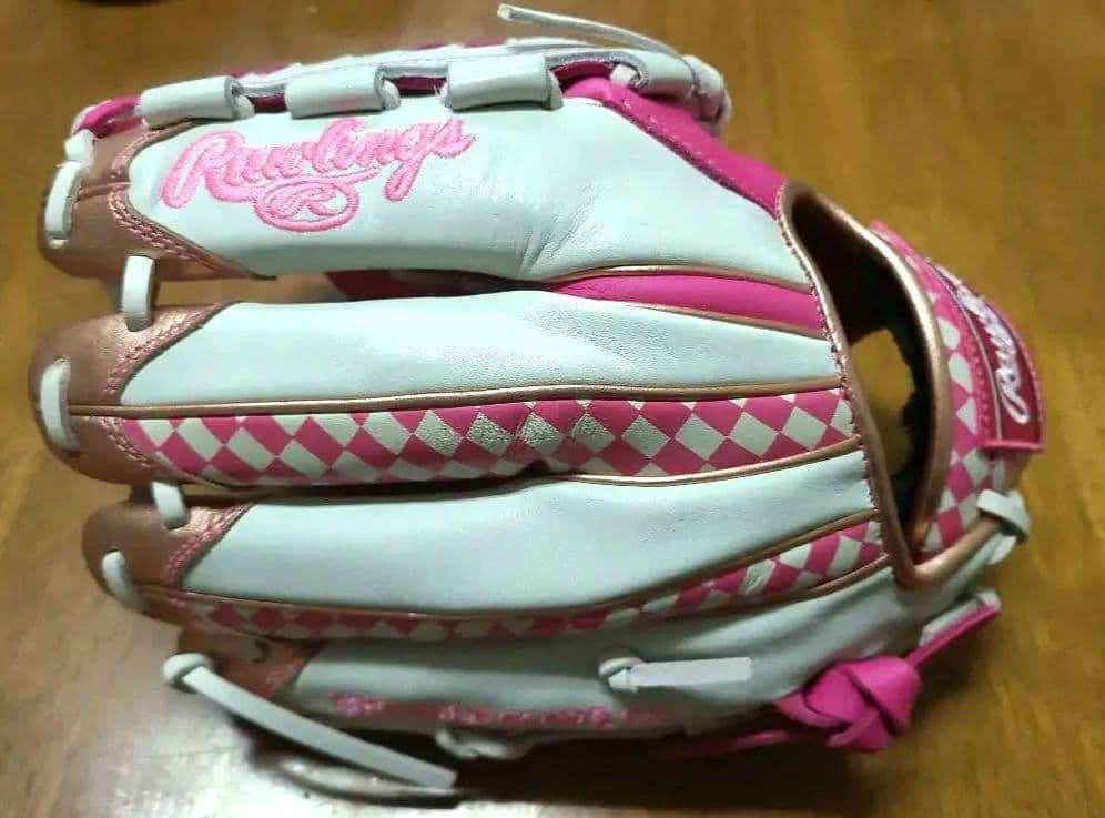 激レア ローリングス 野球 グローブ ピンク 軟式 内野 外野 オール