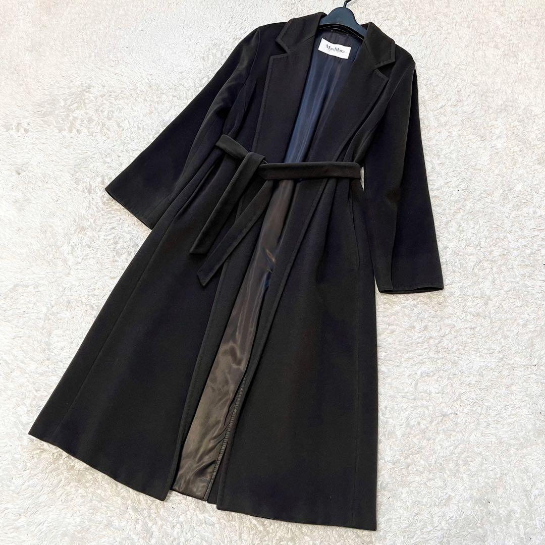 白タグ MaxMara ベルテッドコート マニュエラ アルパカ 深緑 40 白タグ MaxMara ベルテッドコート マニュエラ アルパカ 深緑 40 - メルカリ