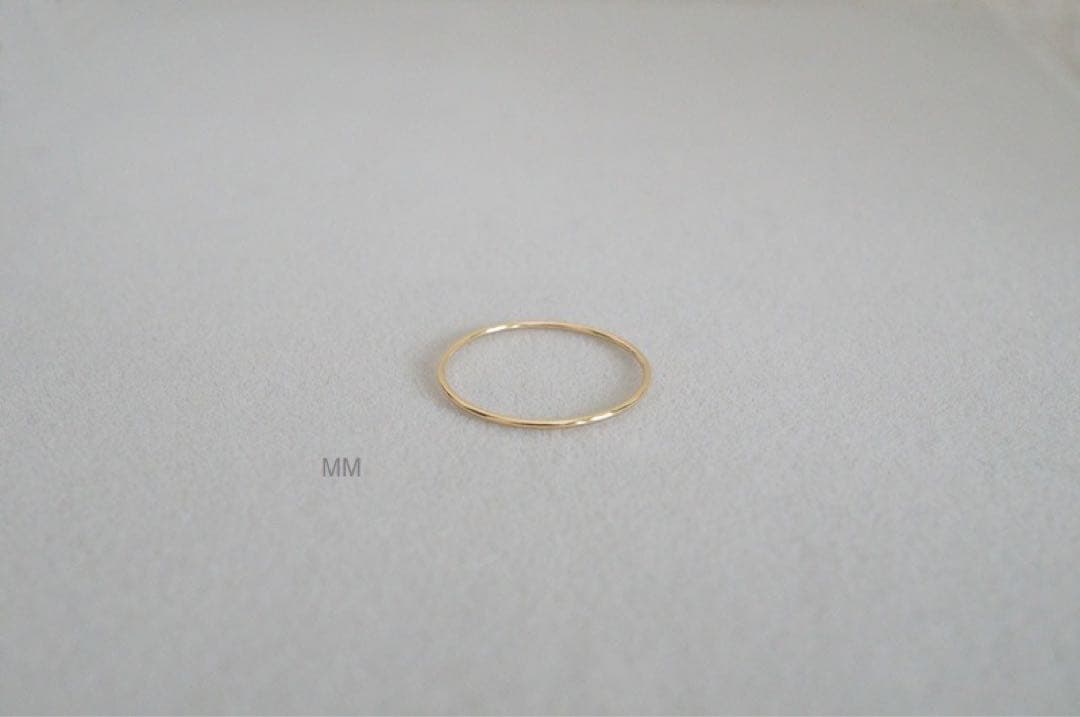 《刻印あり》新品 K10YGスキニーリング11号