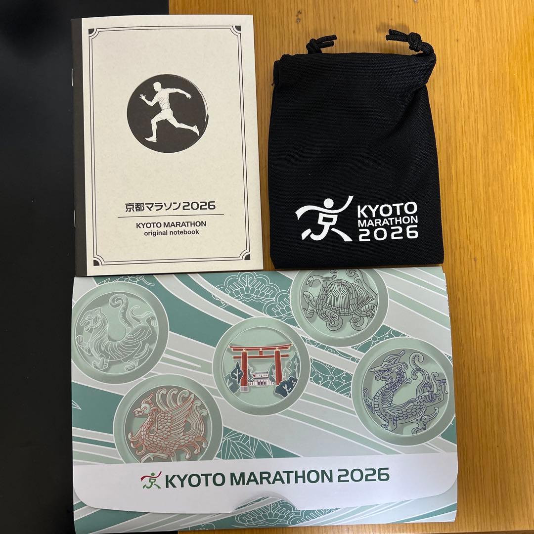 京都マラソン2026 ネックゲイター ノート ポーチセット - メルカリ