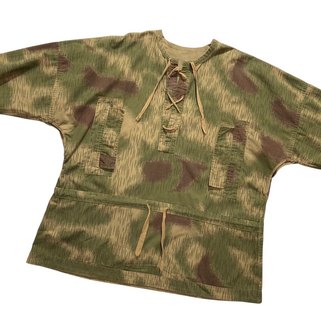 ドイツ軍 迷彩 スモックジャケット カーキ 茶色 スプリンターカモ
