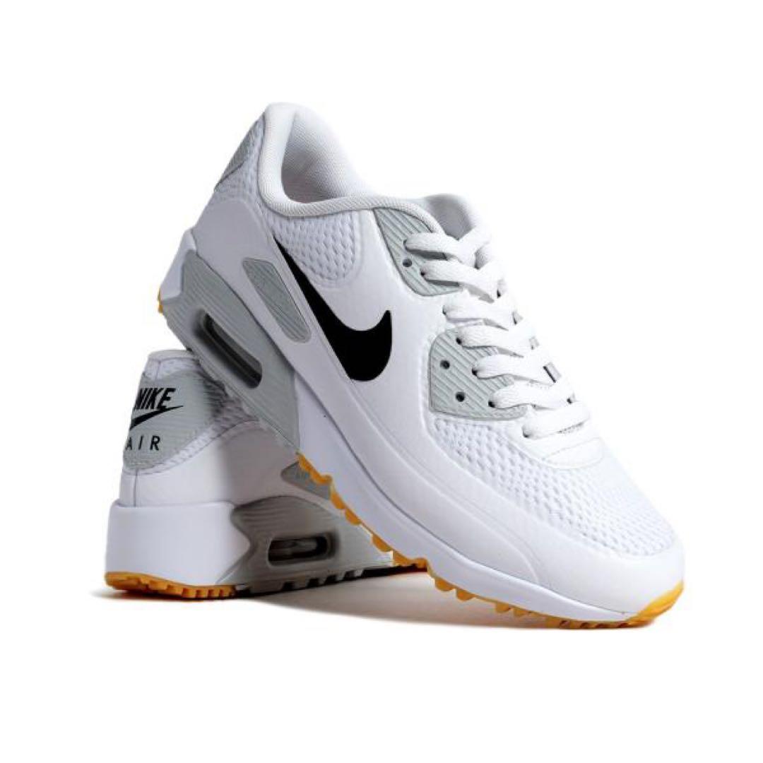 ナイキ ゴルフ 26.5cm エアマックス 90 シューズ スパイク 靴 白