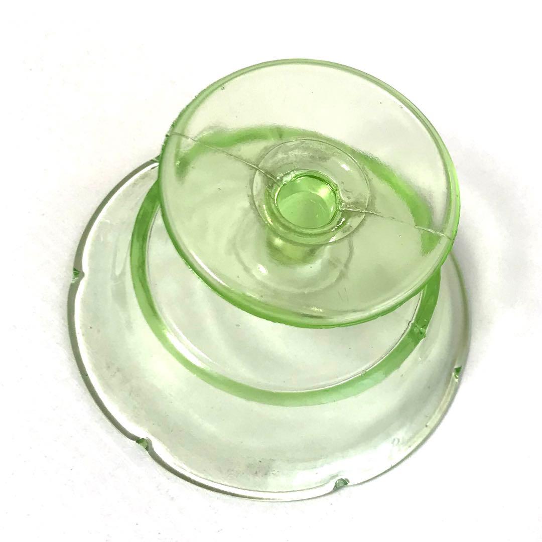 アンティーク 氷コップ ウランガラス 良品 アイスクリーム皿 フルーツ