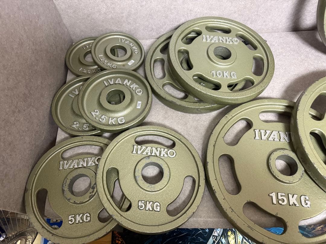 オリンピックプレートセット IVANKO イヴァンコ 107.5kg 50mm
