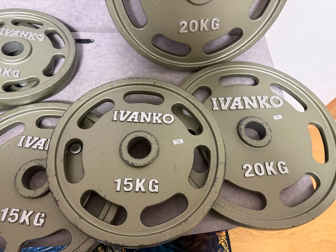 オリンピックプレートセット IVANKO イヴァンコ 107.5kg 50mm