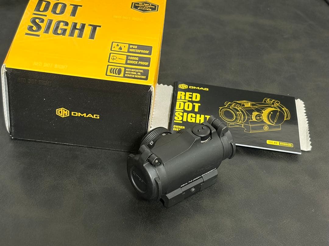 Aimpoint T2タイプ DMAG Red Dot Sight D2 DMAG Red Dot Sight D2のFDEカラー+サークルレティクル+NVモード搭載
