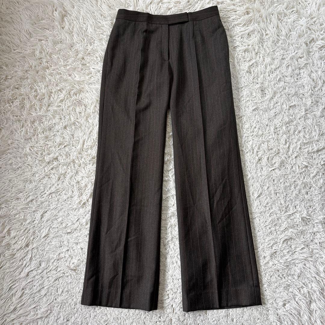 極美品☆【ミス　クロエ】ピンクストライプ　裏地　総裏地　パンツスーツ　40 L