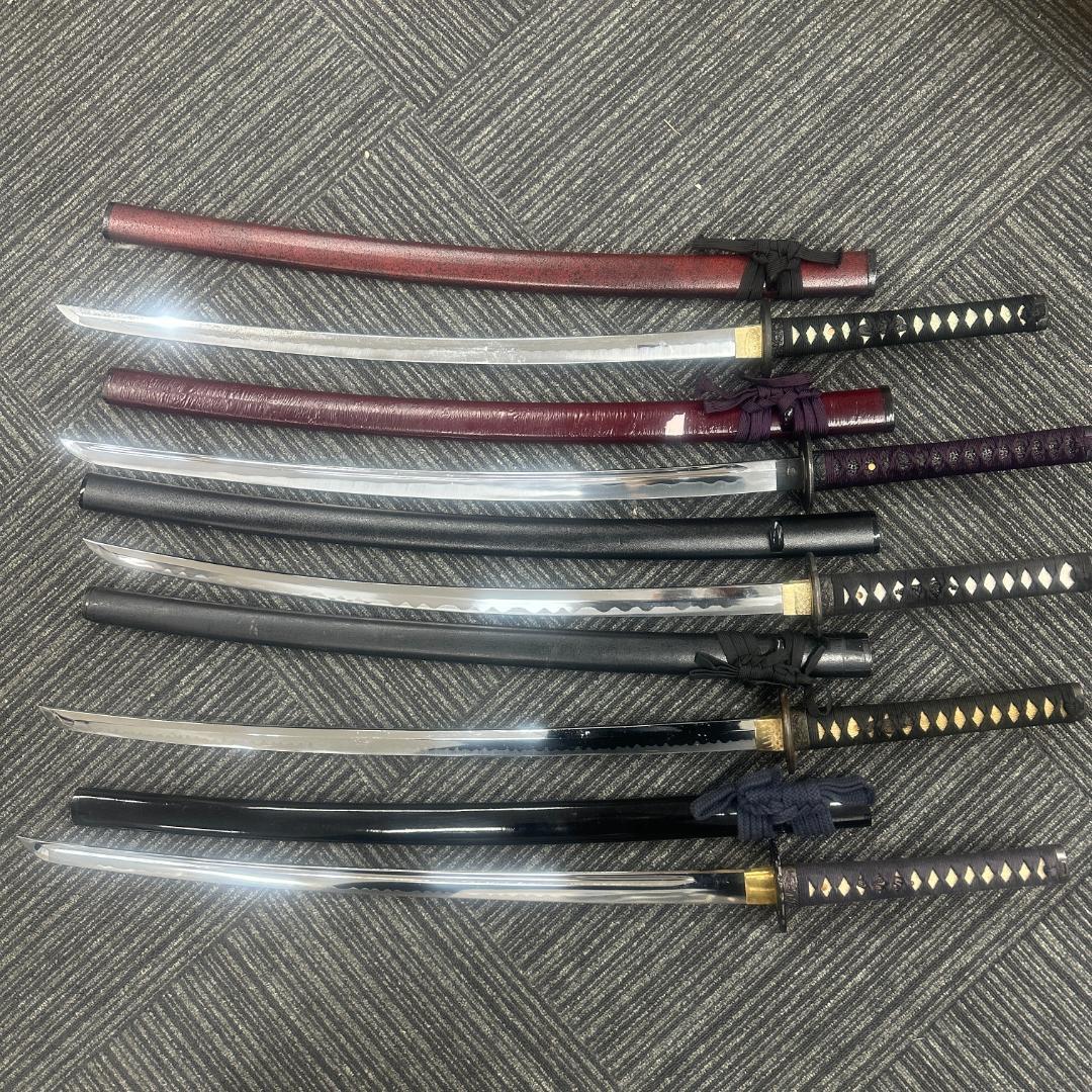 伝統的な日本刀 5本セット 楽天市場】【値下げ】日本刀 模造刀 特別 忠治拵 中刀 日本製 /全長