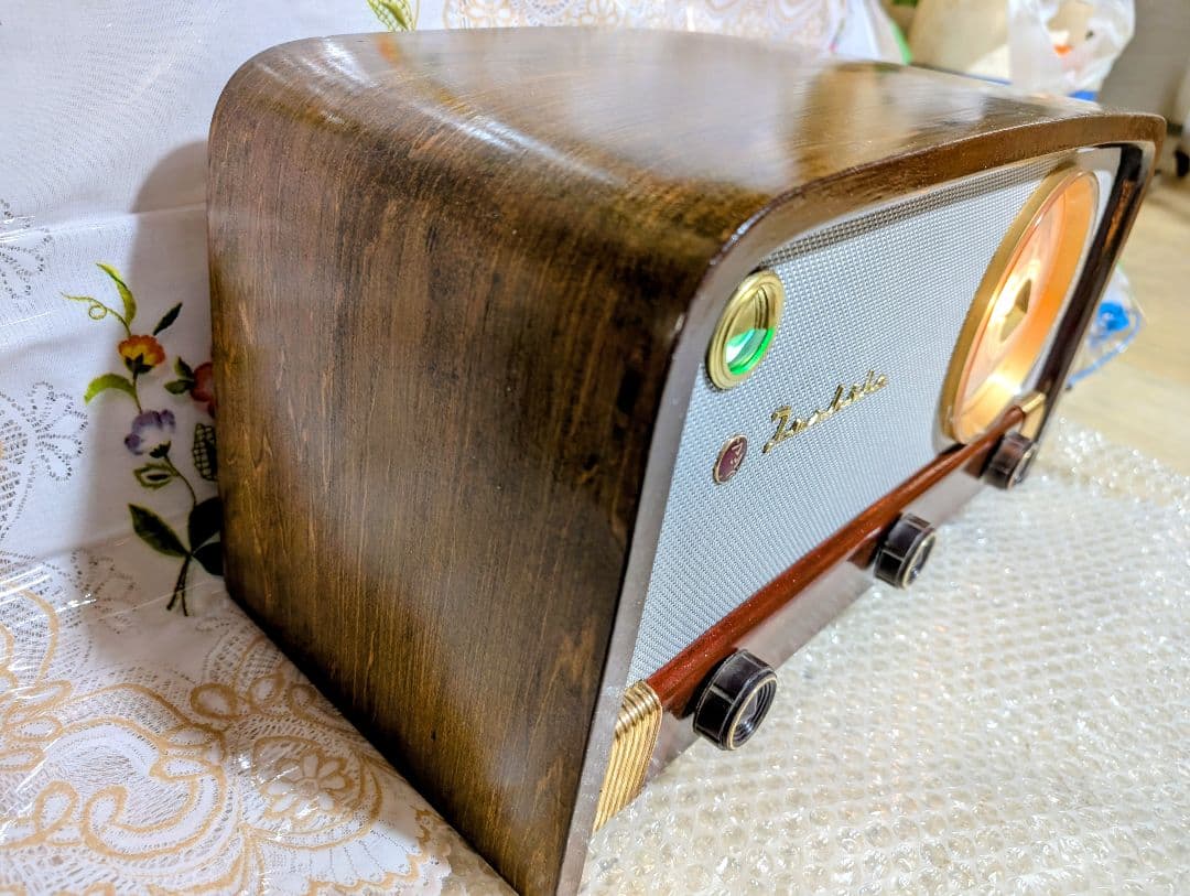 家族団らん昭和レトロST真空管ラジオ マツダ614A bluetooth付 - メルカリ