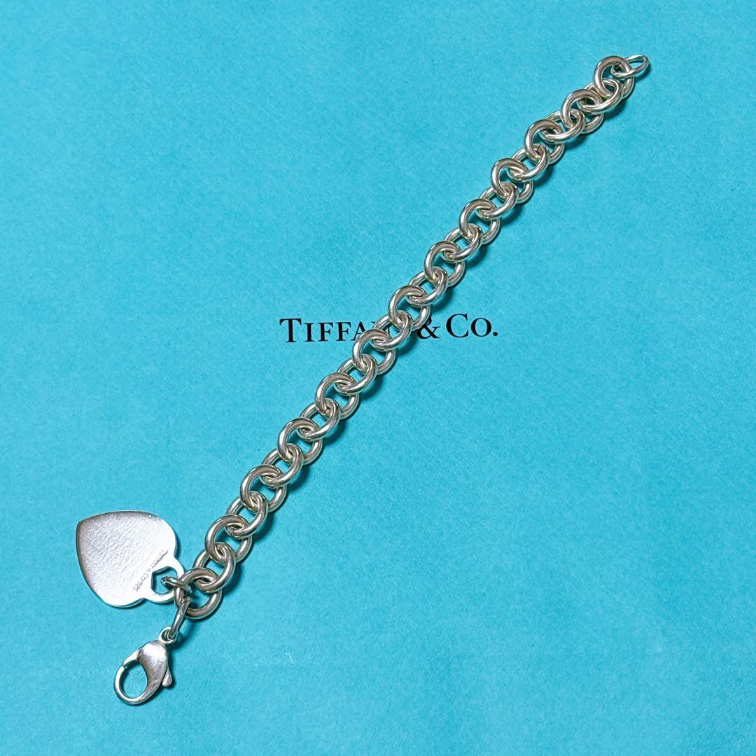 【美品】19.3cm ティファニー ハートタグ ブレスレット SV925