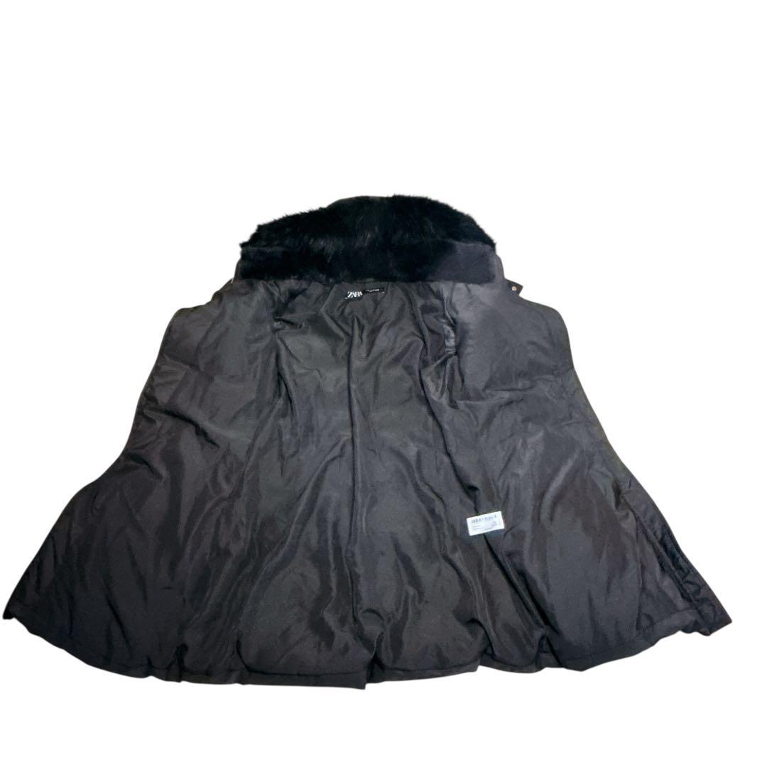 希少 廃盤 ZARA セミロング フード付き ダウンジャケット XS - メルカリ