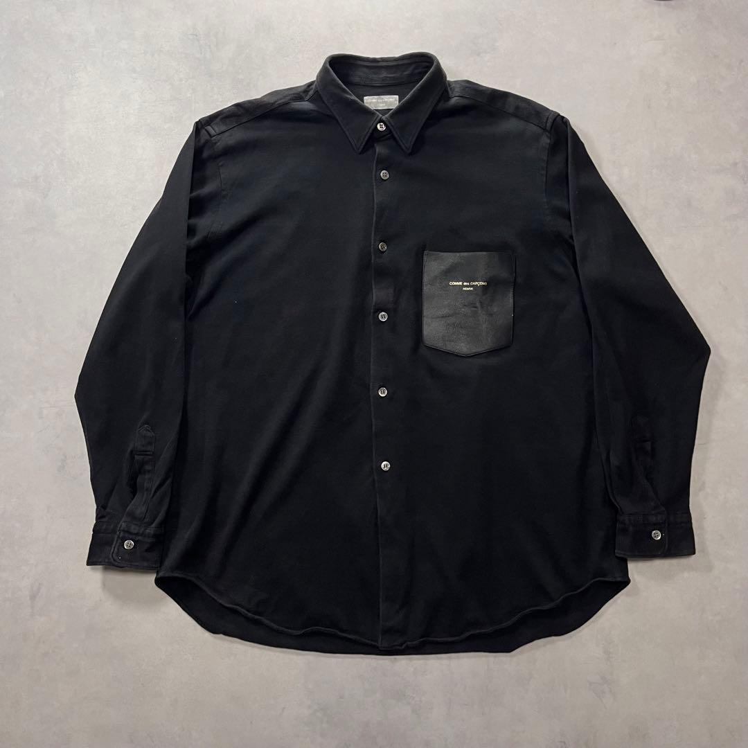 90s COMME des GARCONS レザーシャツ ギャルソン 田中オム - メルカリ