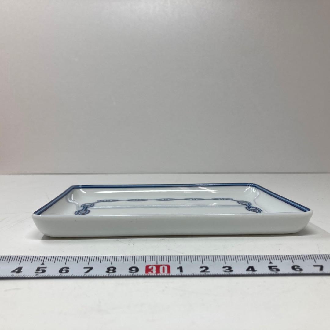 エルメス　シェーヌダンクル　スクエアプレート　箱付　タニチ横16cm 縦12cm