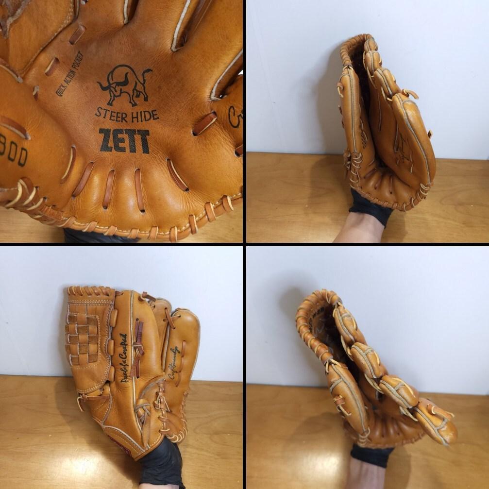 ZETT ゼット クラウンラベル 70～80年代 王冠 ビンテージ 硬式グローブ
