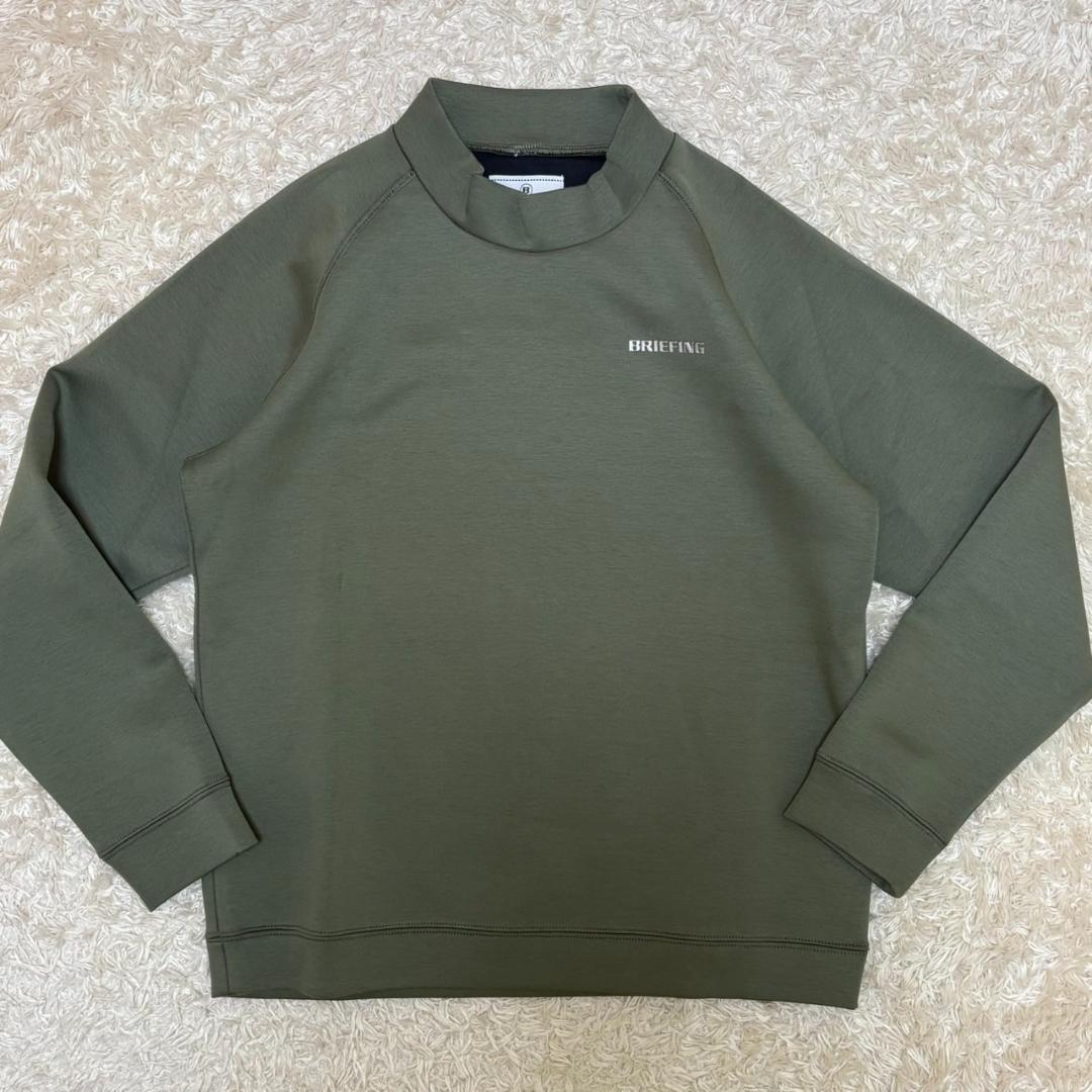 384　ブリーフィング ゴルフ スウェット メンズ カーキ BRIEFING（ブリーフィング） セーター ニット 「BRIEFING GOLF