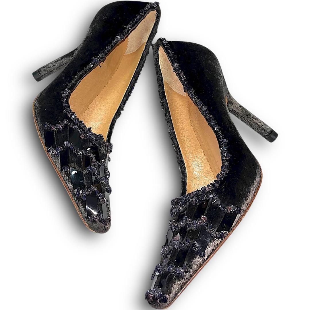 靴 GUCCI by Tom Ford amethyst bijou pumps グッチ レディースパンプス/靴・ヒール・サンダル