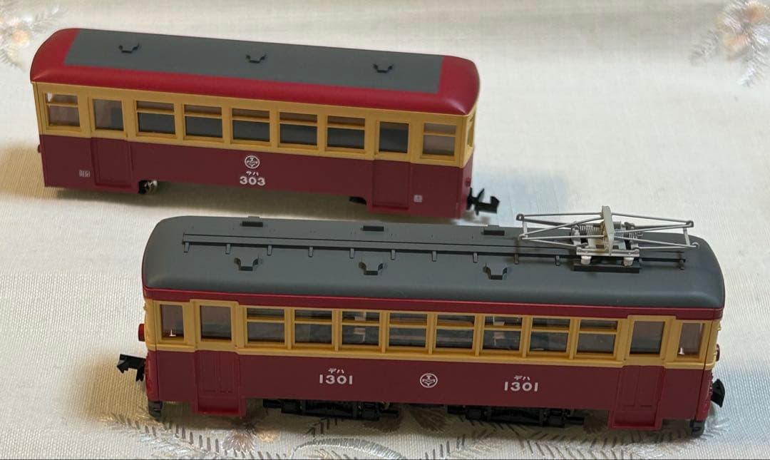 トミーテック 富井電鉄　猫屋線 直通用路面電気機関車＋客車/貨車セット　2両2点