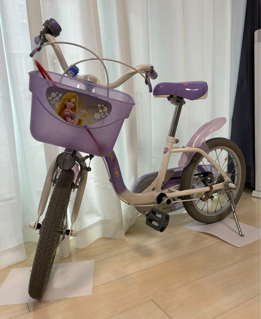 子供用 自転車 16インチ】 ラプンツェル - メルカリ