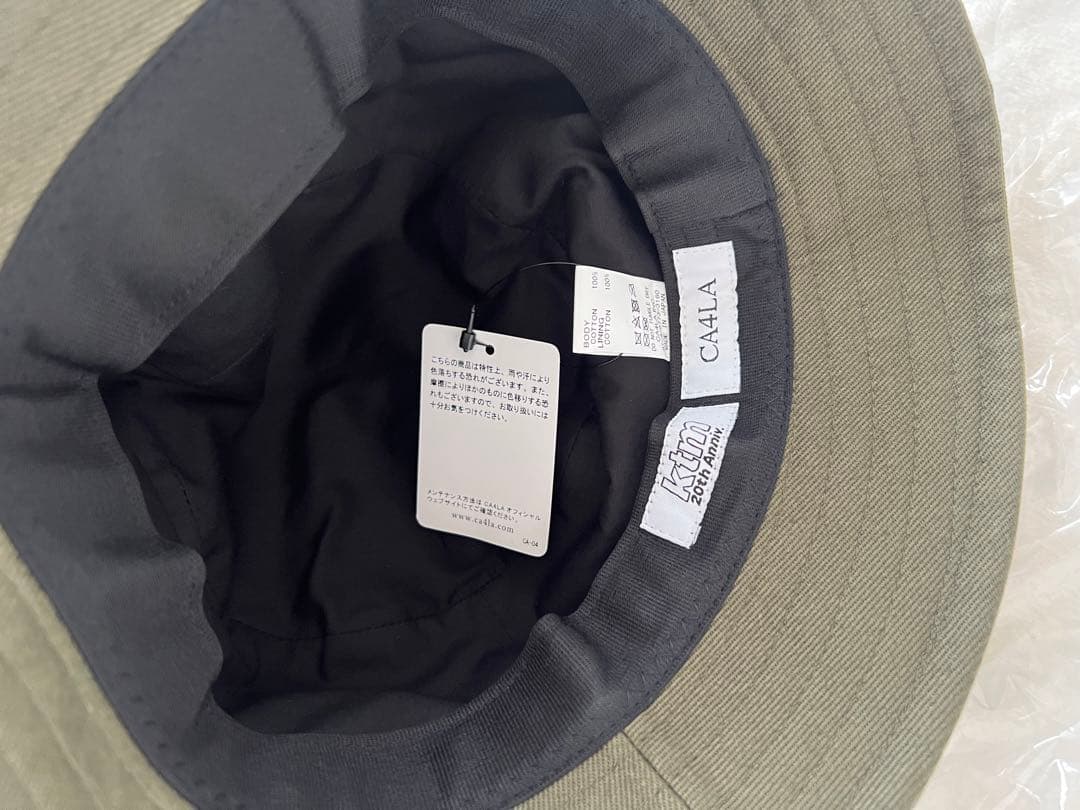 ケツメイシ　バケットハット オリーブ色　カーキ　帽子　カシラ　CA4LA 新品