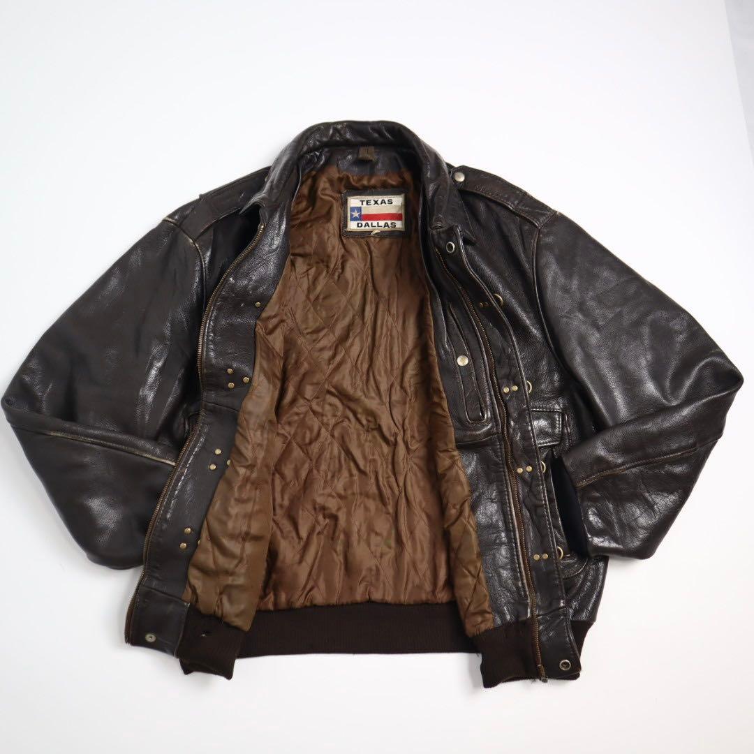 Vintage 70s 80s A2 G1 ファイヤーマン レザージャケット - メルカリ