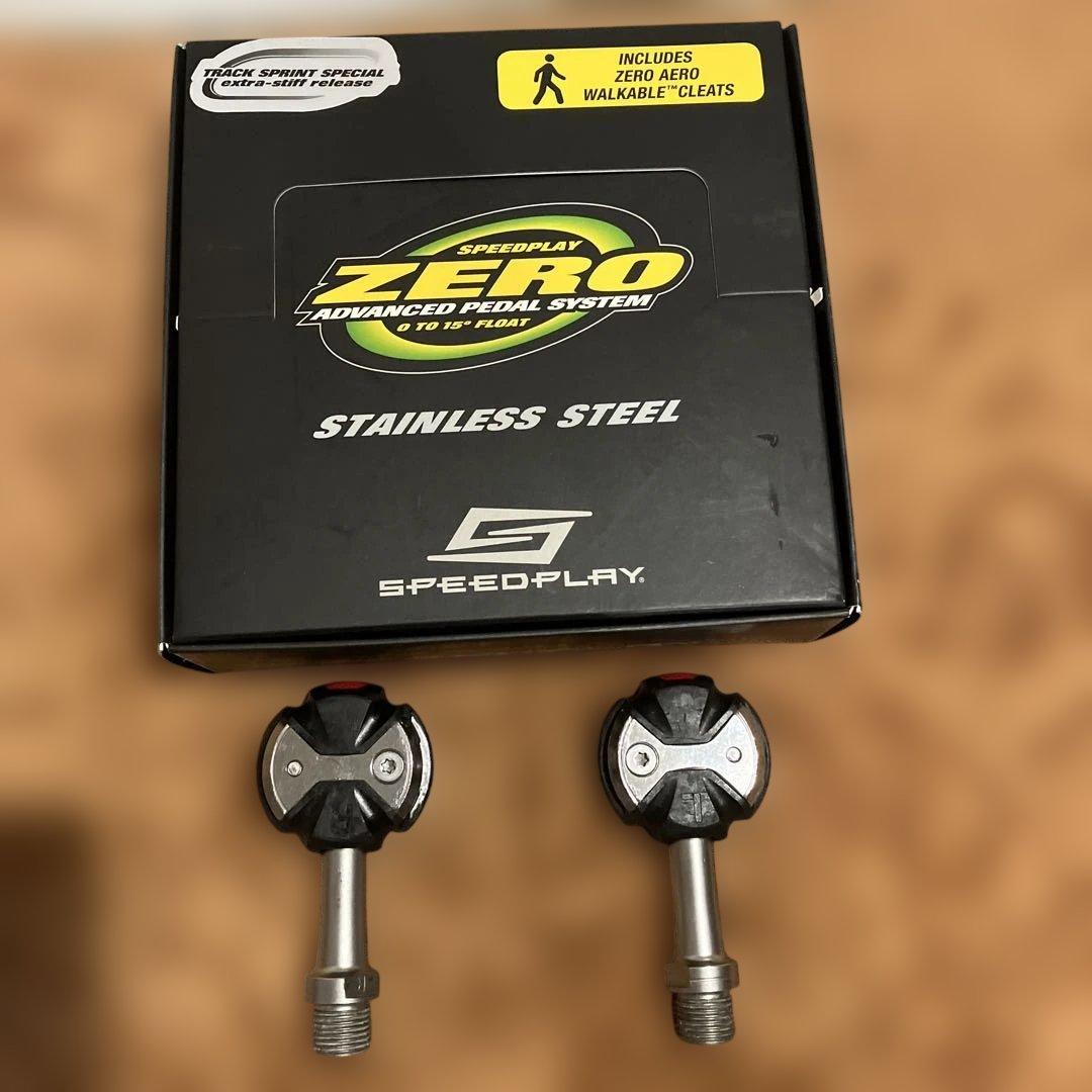 SPEEDPLAYペダルクリートセット ステンレス　TRACK SPEEDPLAY（スピードプレイ）ZERO stainless ゼロステンレスシャフト