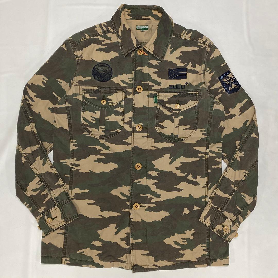 ポールスミス ジーンズ ミリタリー シャツジャケット 迷彩 カモフラ