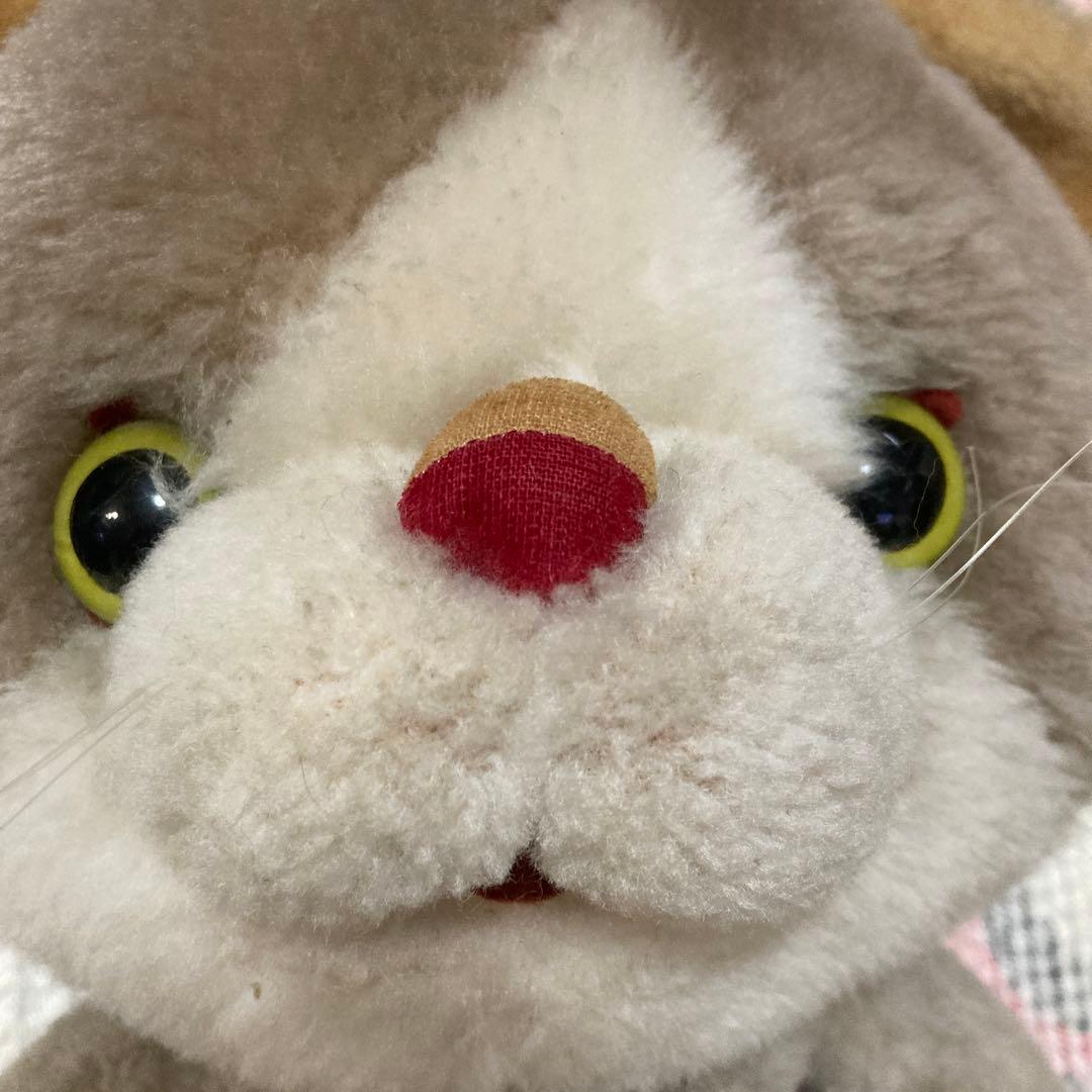 吉徳　昭和レトロ　ヴィンテージ ネコ　ぬいぐるみ　中古品