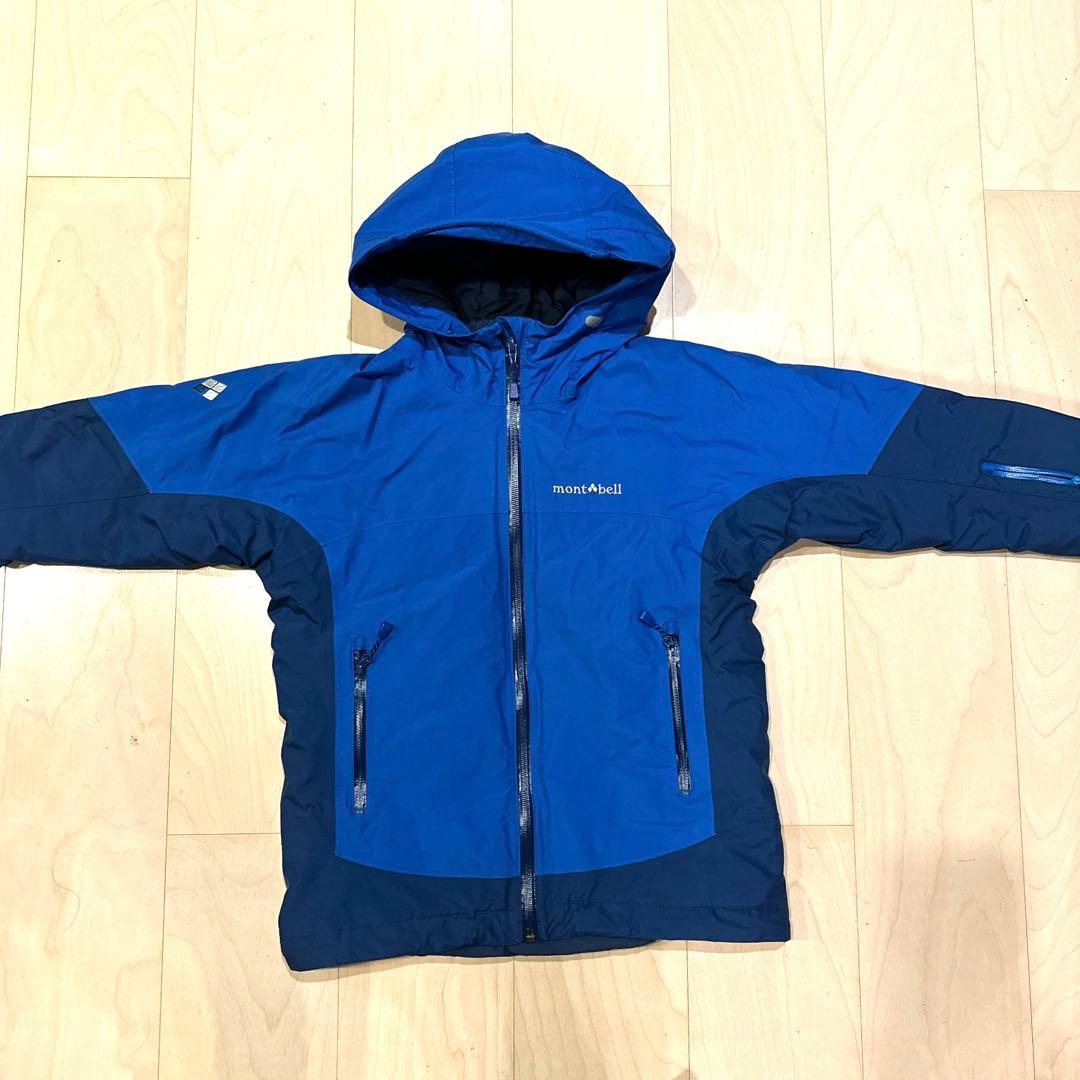 モンベル 子供用 スキーウェア115〜130パウダーステップ パーカ記名