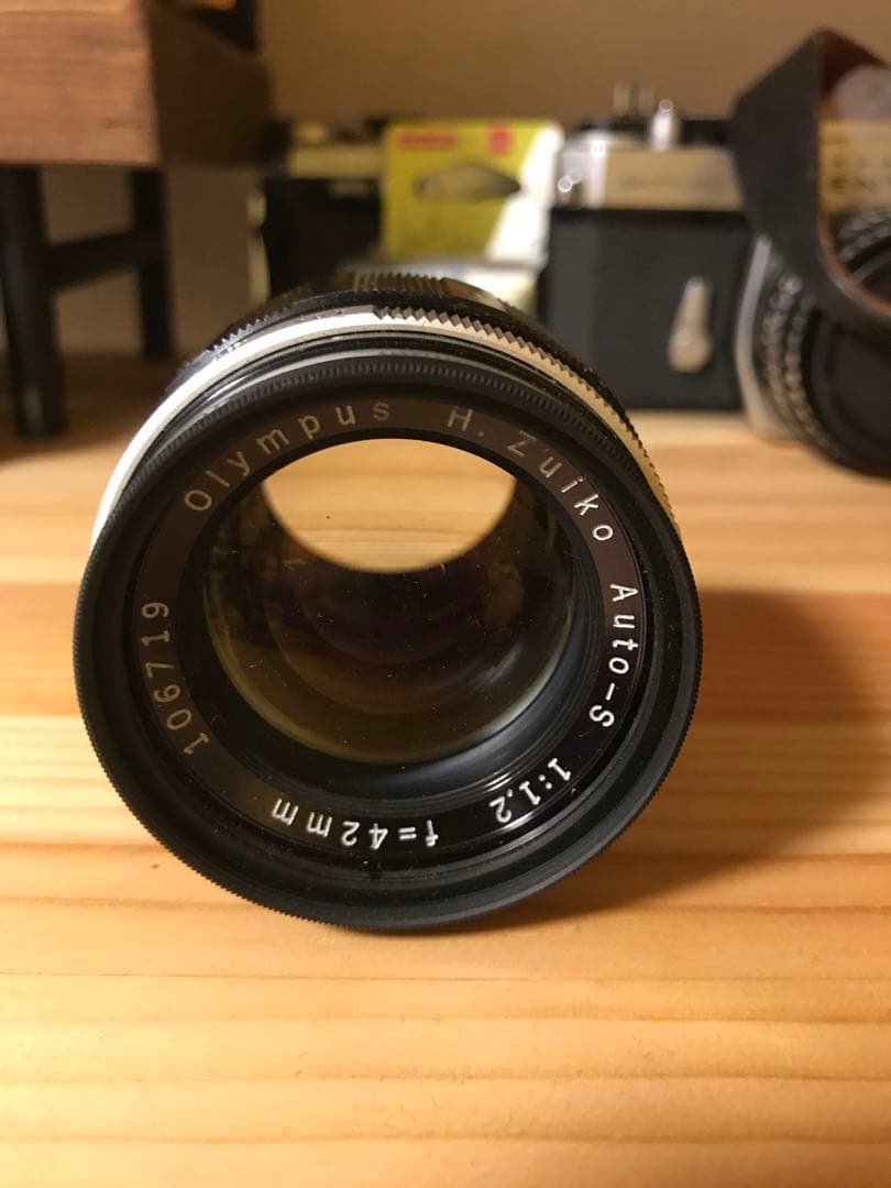 ジャンクOLYMPUS H.Zuiko auto-s 1:1.2 f=42mm PEN Fマウントで一番明るいレンズ】Olympus H.Zuiko Auto-S 42mm F1.2