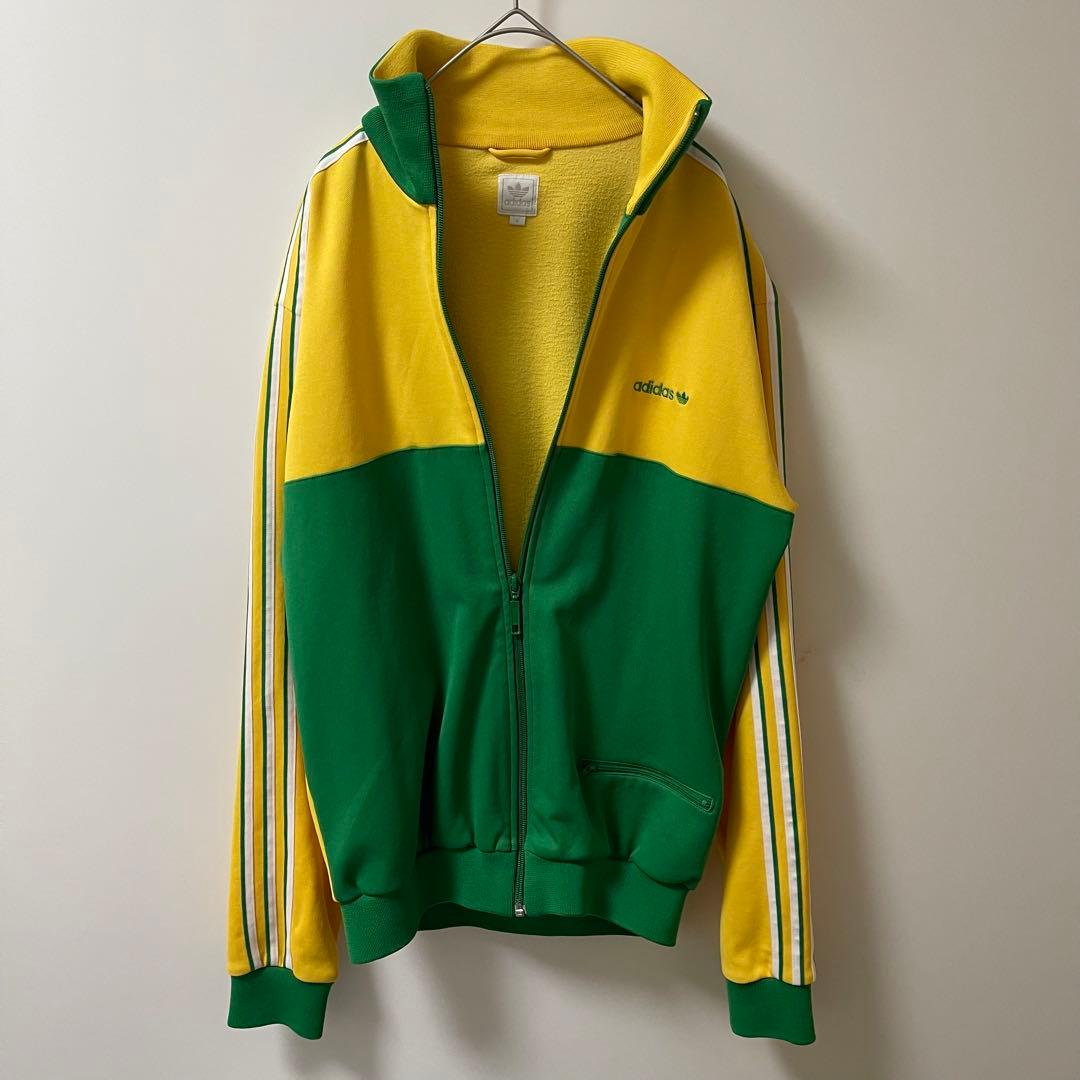 美品90s】アディダス刺繍トラックジャケット古着ジャージトップ