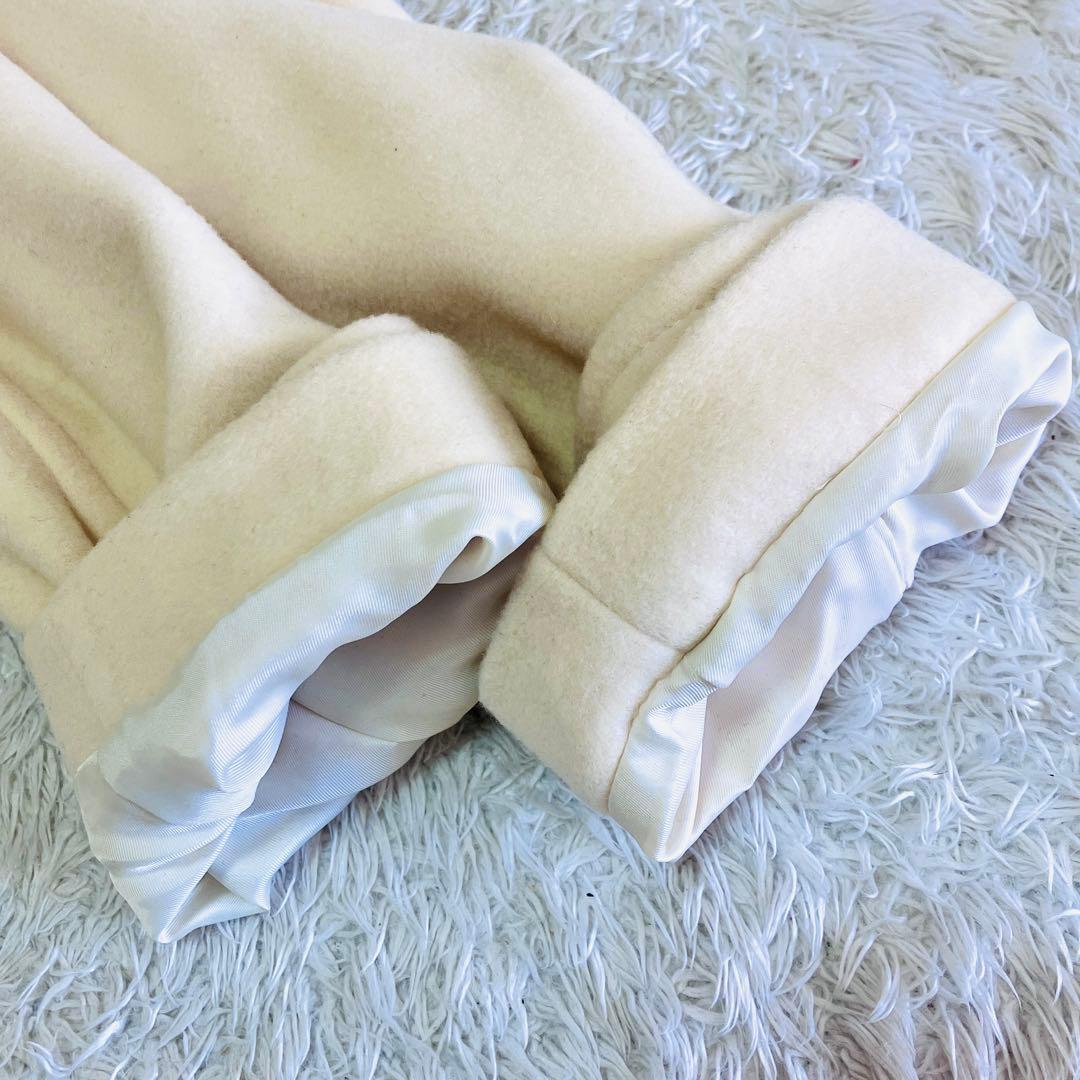 極美品 組曲 ダッフルコート カシミヤ ホワイト 榮倉奈々着用 XL