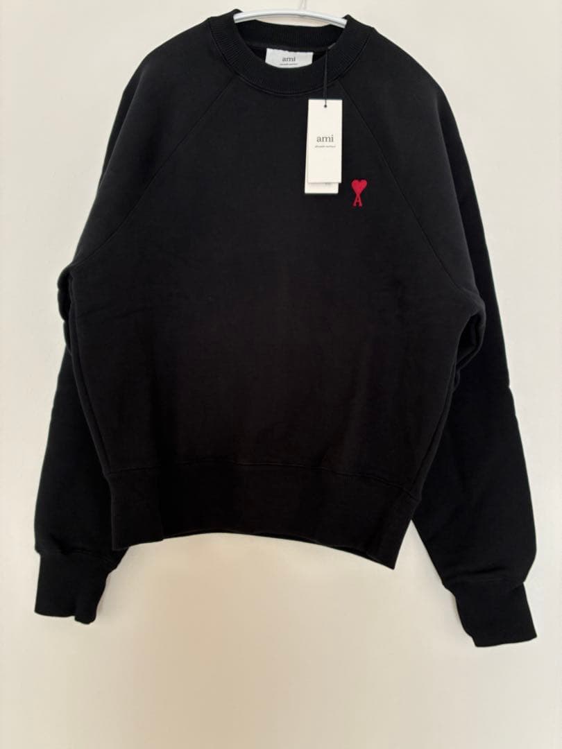 タグ付き 新品未使用品】ami Paris ブラック スウェット ニット - メルカリ