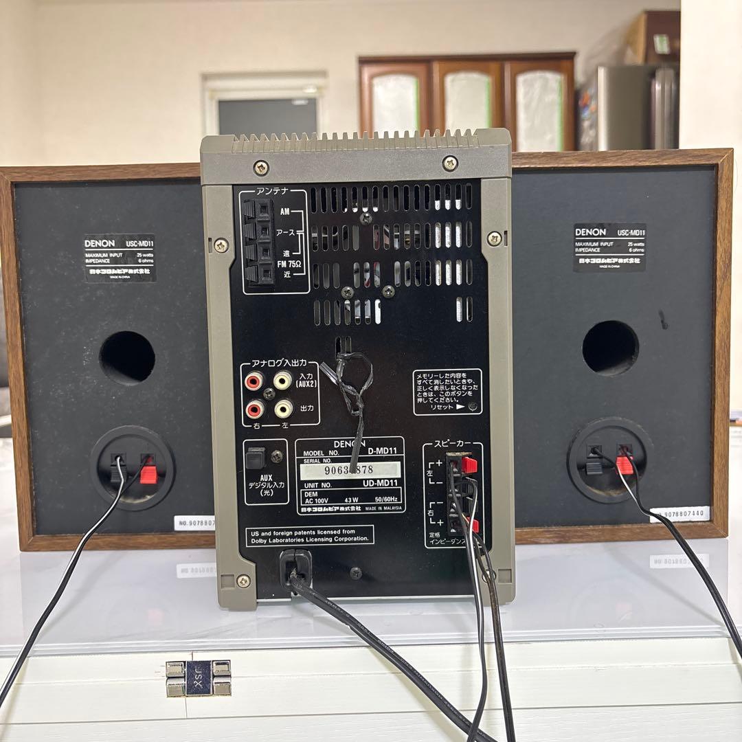 DENON D-MD11 ミニコンポ リモコン付き - メルカリ