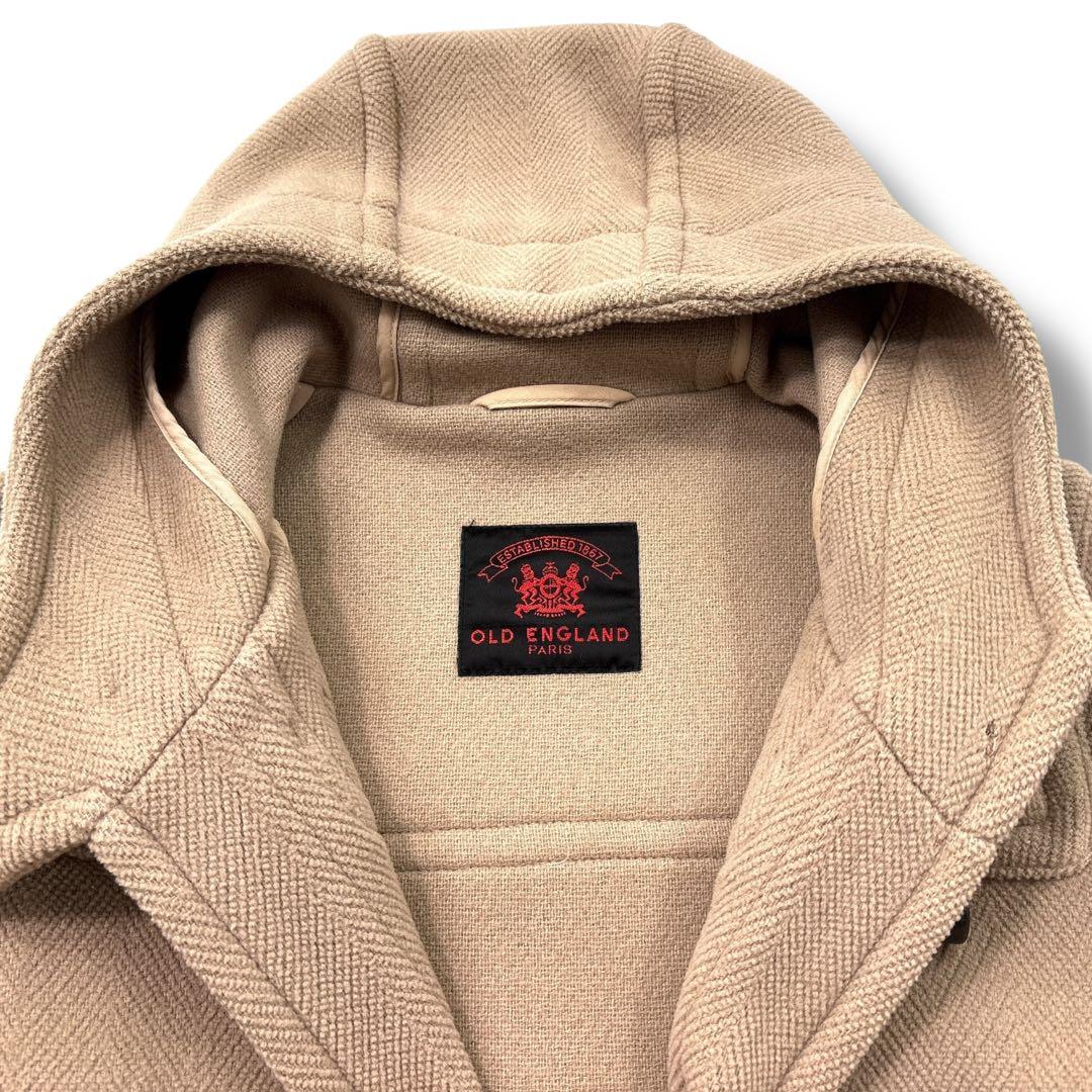 美品 OLD ENGLAND オールドイングランド ダッフルコート ヘリンボーン