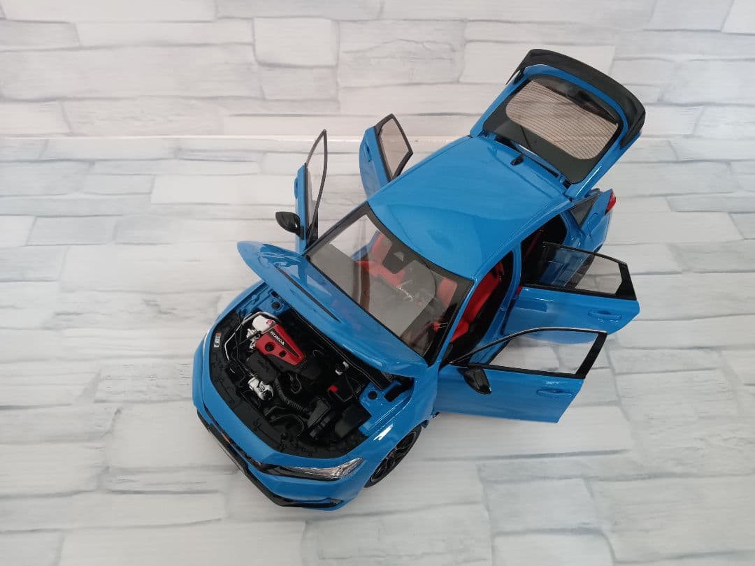 1/18 新型シビック タイプR FL5 ミニカー レーシングブルー・パール