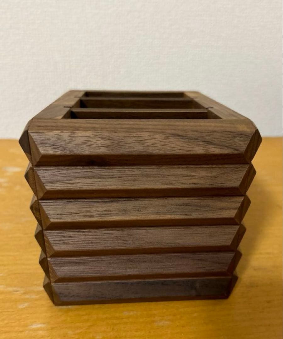 非売品】カリモクリモコンスタンド小物ケース 木目ウォールナット