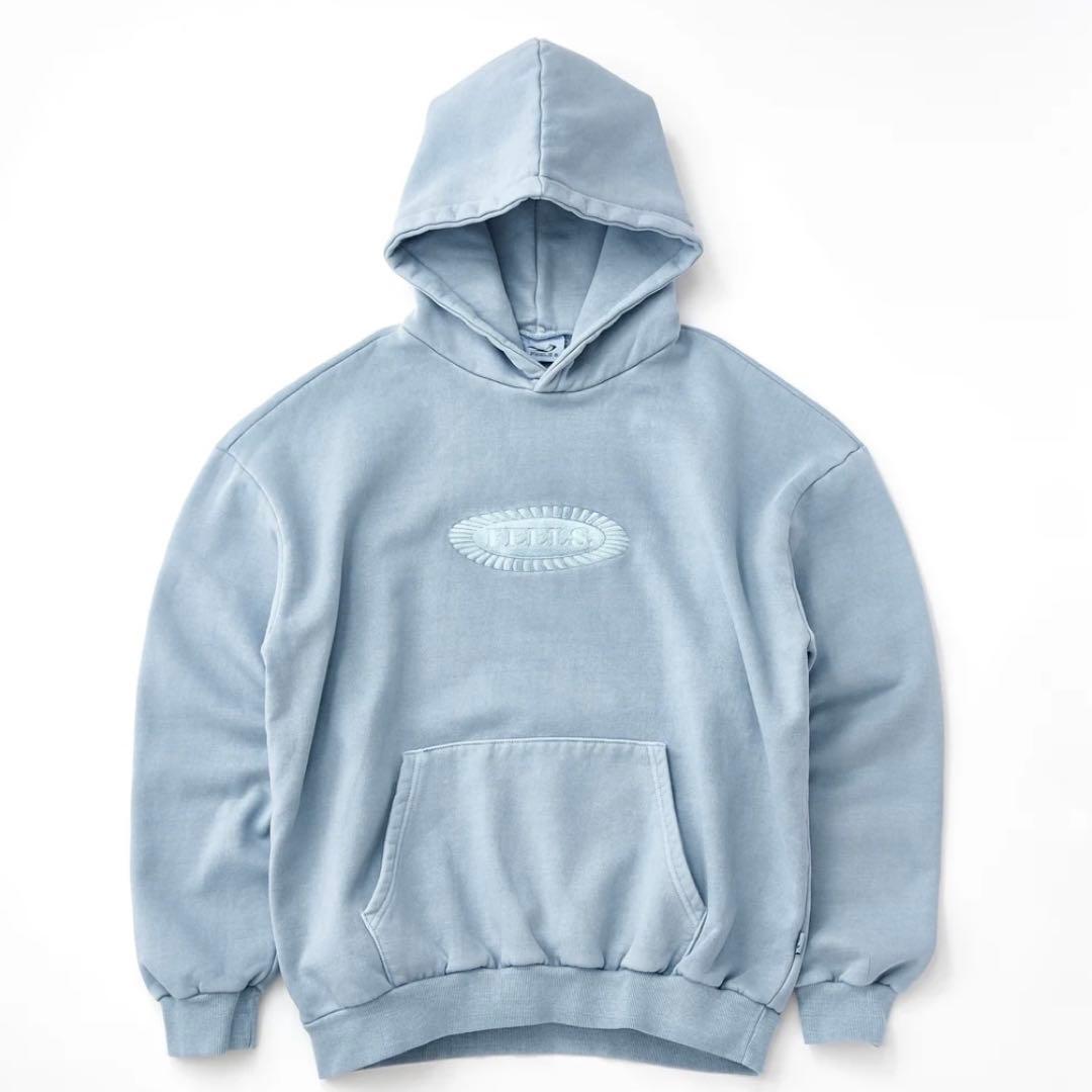 Feels 上杉柊平 本田翼 着用 スウェット パーカー ライトブルー M