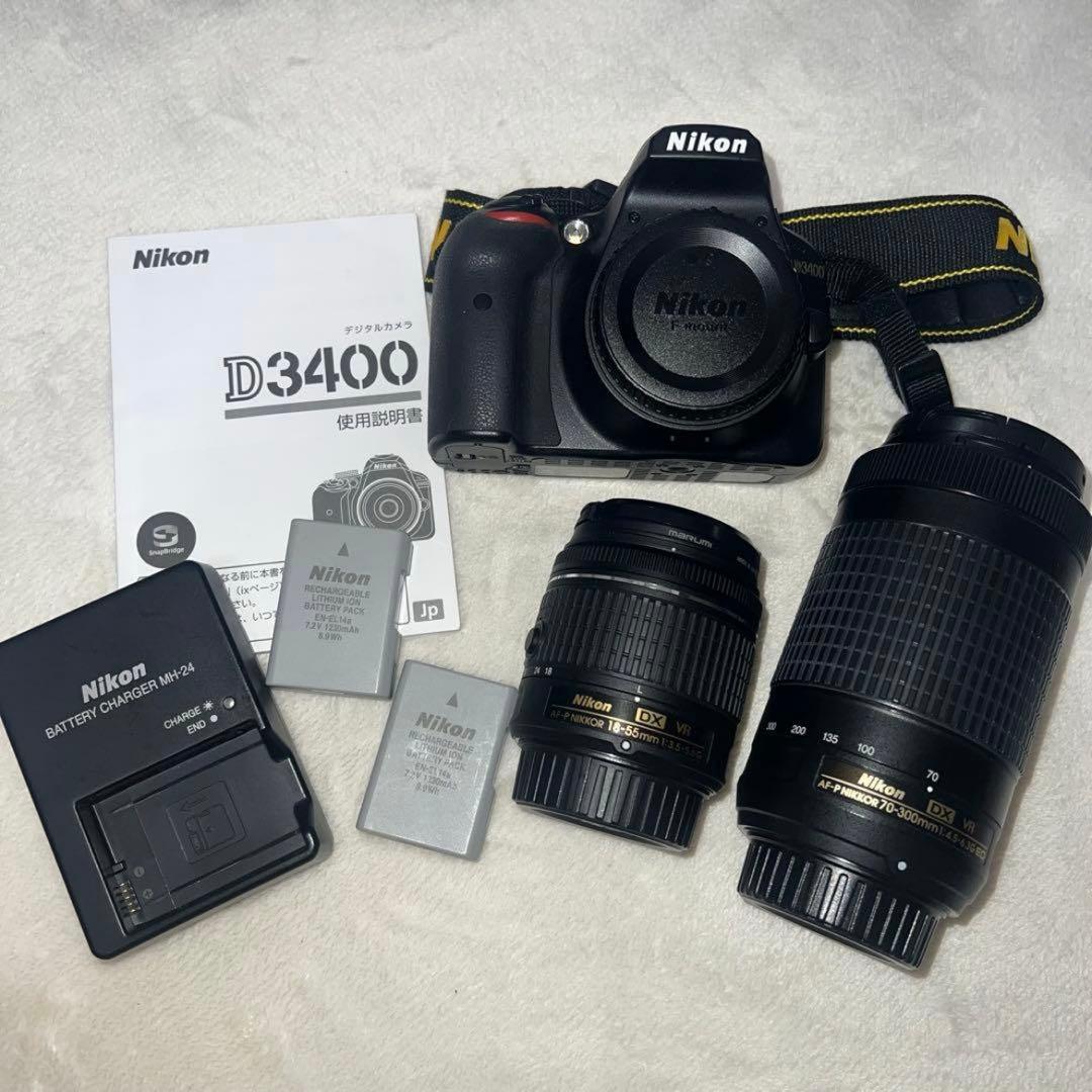 Nikon D3400 一眼レフカメラセット ニコン D3400 ダブルズームキット 価格比較 - 価格.com